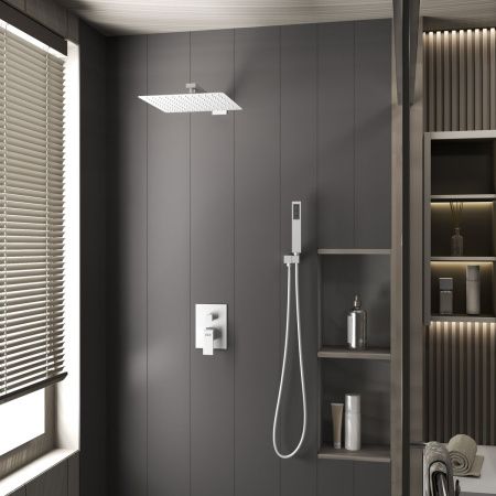 Душевая система для душа D&K Bayern.Liszt DA1515708A04 белый встраиваемый , Душевые системы встраиваемые, , D&K