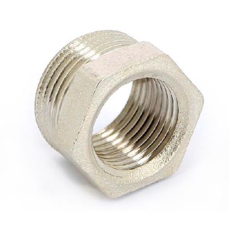 Футорка 3/4"х1/2" НР/ВР ZEISSLER ZSr.167.040504 никель (мин.10/280), 3.9.3 Футорка, , TIM