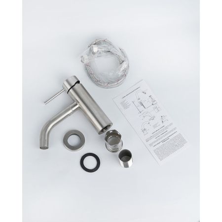 Смеситель для умывальника Wasser Zimmer ZM-7728-1A сатин, SUS304, Смесители Wasser Zimmer, , Wasser Zimmer