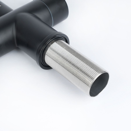 Смеситель для кухни Wasser Zimmer ZM-2011H с гибким изливом, подключением к фильтру питьевой воды, черный, SUS304, Смесители Wasser Zimmer, , Wasser Zimmer