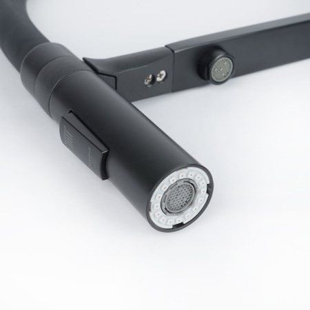 Смеситель для кухни Wasser Zimmer ZM-2011H с гибким изливом, подключением к фильтру питьевой воды, черный, SUS304, Смесители Wasser Zimmer, , Wasser Zimmer