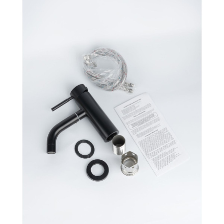 Смеситель для умывальника Wasser Zimmer ZM-7728-1H черный,SUS304, Смесители Wasser Zimmer, , Wasser Zimmer