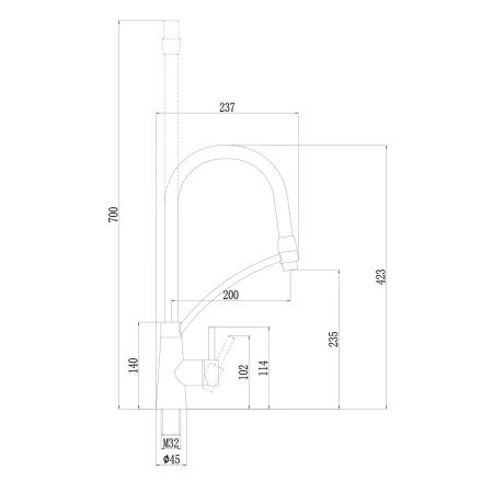 Смеситель для кухонной мойки Fmark FS8255A-02, Коллекция FS82 NEW, , SAVOL