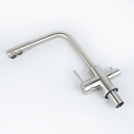 Смеситель для кухни Wasser Zimmer ZM-6607B-A с подключением к фильтру питьевой воды, сатин, SUS304, Смесители Wasser Zimmer, , Wasser Zimmer