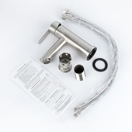 Смеситель для умывальника Wasser Zimmer ZM-7721-1A сатин, SUS304, Смесители Wasser Zimmer, , Wasser Zimmer