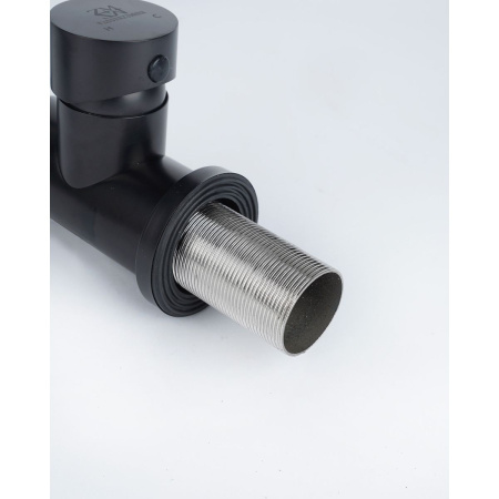 Смеситель для кухни Wasser Zimmer ZM-7728-2H-761 черный с гибким серым изливом, SUS304, Смесители Wasser Zimmer, , Wasser Zimmer