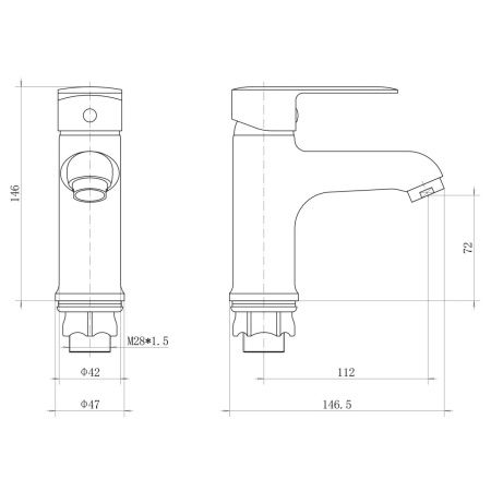 Смеситель для раковины PLStart PD10054, Смесители ТМ PLStart, , FASHUN