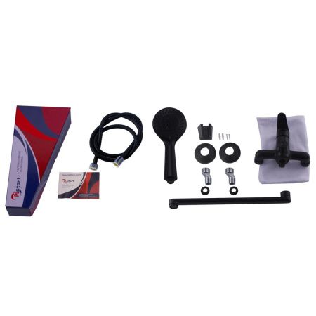 Смеситель для ванны PLStart PD22054-7 с длинным изливом, черный, Смесители ТМ PLStart, , FASHUN