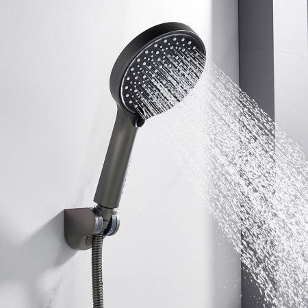 Cмеситель для ванны Shevanik S4322T оружейная сталь, Коллекция S43, , Shevanik