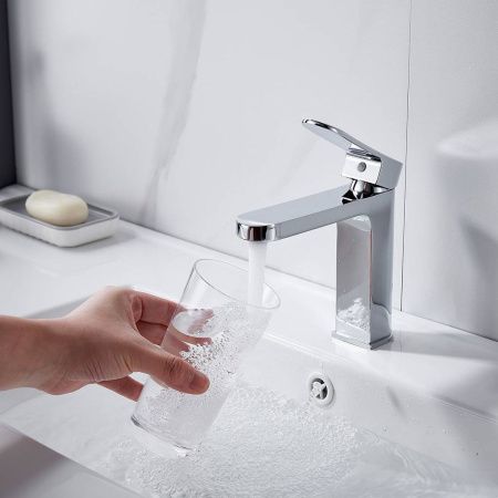 Cмеситель для раковины Shevanik S4501 хром, Коллекция S45, , Shevanik