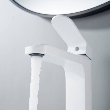 Cмеситель для раковины Shevanik S4501C белый, Коллекция S45, , Shevanik