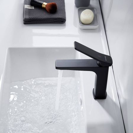 Cмеситель для раковины Shevanik S4601H черный, Коллекция S46, , Shevanik