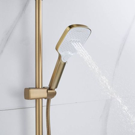 Душевая система Shevanik S4036G золотой сатин, Коллекция S40, , Shevanik