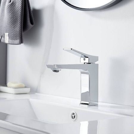 Cмеситель для раковины Shevanik S4401 хром, Коллекция S43, , Shevanik