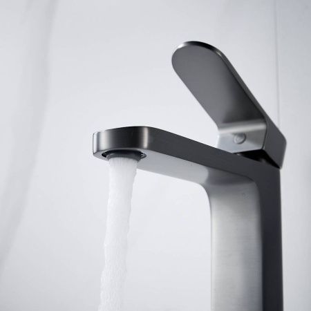 Cмеситель для раковины Shevanik S4501T оружейная сталь, Коллекция S45, , Shevanik