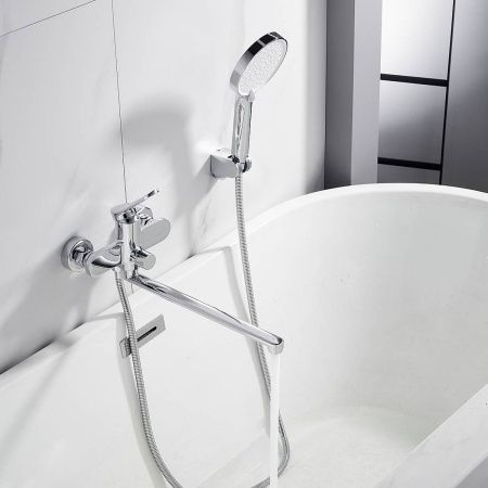 Cмеситель для ванны Shevanik S4322 хром, Коллекция S43, , Shevanik