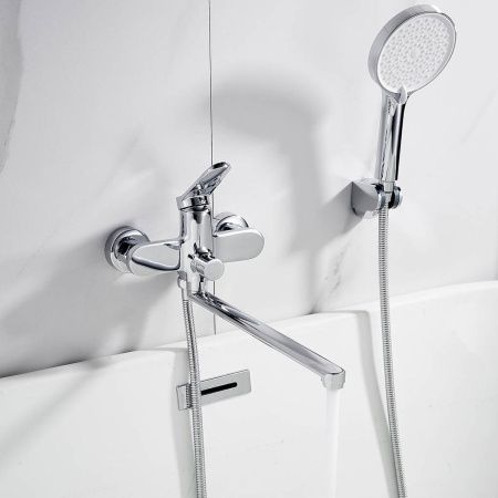 Cмеситель для ванны Shevanik S4322 хром, Коллекция S43, , Shevanik