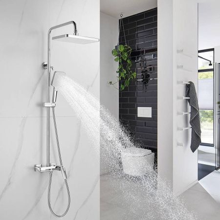 Душевая система Shevanik S4226 верхний душ, лейка, хром, Коллекция S42, , Shevanik