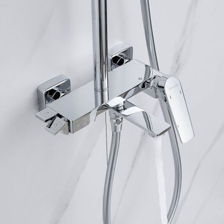 Душевая система Shevanik S4226 верхний душ, лейка, хром, Коллекция S42, , Shevanik