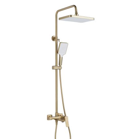 Душевая система Shevanik S4436G верхний душ, лейка, золото, Коллекция S44, , Shevanik
