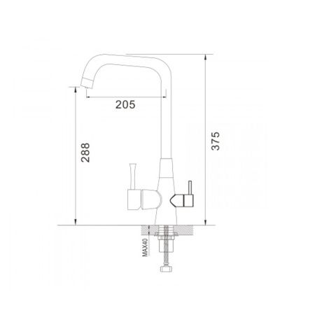 Смеситель для кухни Shevanik S528C с подключением фильтра питьевой воды, белый, Смесители с подключением к фильтру питьевой воды, , Shevanik