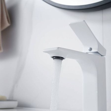 Смеситель для раковины Shevanik S6101C белый, Коллекция S61, , Shevanik