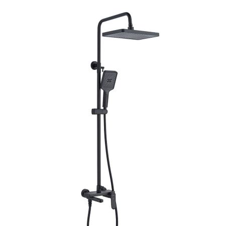 Душевая система Shevanik S4536H верхний душ, лейка, черный, Коллекция S45, , Shevanik