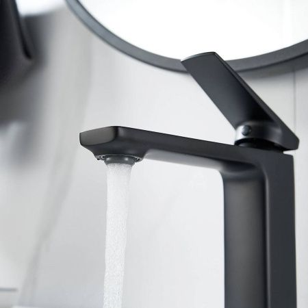 Cмеситель для раковины Shevanik S8901H-1 черный, Коллекция S89, , Shevanik