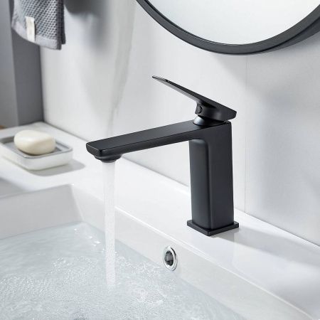 Cмеситель для раковины Shevanik S8901H-1 черный, Коллекция S89, , Shevanik