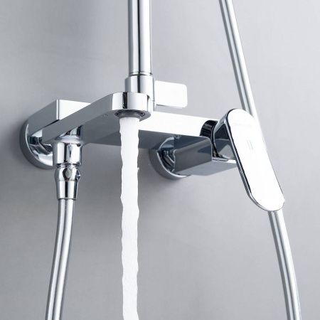 Душевая система Shevanik S4536 верхний душ, лейка, хром, Коллекция S45, , Shevanik