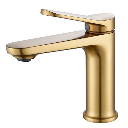 Cмеситель для раковины Shevanik S4301G золото сатин, Коллекция S43, , Shevanik