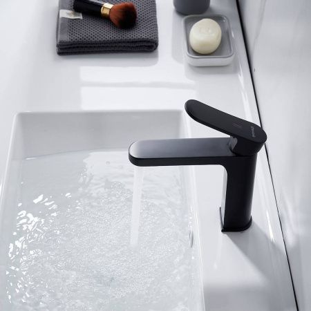 Cмеситель для раковины Shevanik S4501H черный, Коллекция S45, , Shevanik