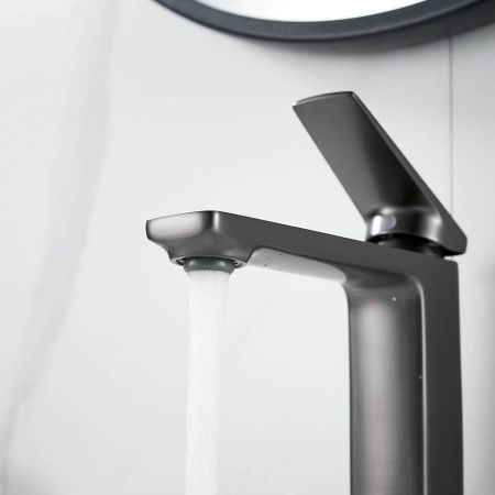 Cмеситель для раковины Shevanik S8901T-1 оружейная сталь, Коллекция S89, , Shevanik