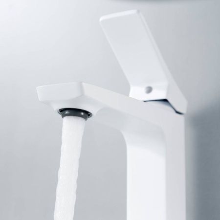 Cмеситель для раковины Shevanik S4401C белый, Коллекция S43, , Shevanik