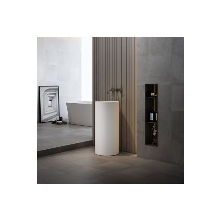 Раковина Vincea Solid Surface Vincea VBS-6SP01MW, 400*400*850, напольная, цвет белый матовый, Мебель и раковины, , Vincea