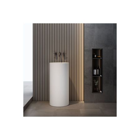 Раковина Vincea Solid Surface Vincea VBS-6SP01MW, 400*400*850, напольная, цвет белый матовый, Мебель и раковины, , Vincea