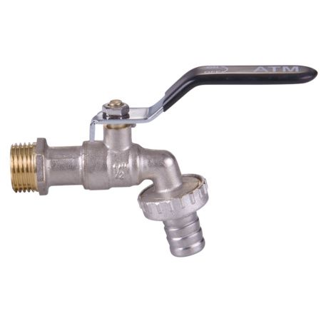 Кpaн шаровой вoдopaзбopный 1/2" НР/штуцер VIEIR VRC5003 Стандарт (мин.1/15/150), Краны водоразборные , , VIEIR