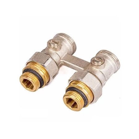 Узел нижнего подключения радиатора прямой 1/2"x3/4" VIEIR VR308 (мин.1/4/48), Узлы нижнего подключения радиаторов, Китай, VIEIR