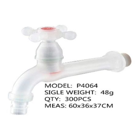 Кран на одну воду Dokorona DK-3311A пластик, удлиненный, Смесители Wasser Zimmer, Dokorona, РОССИЯ, Dokorona