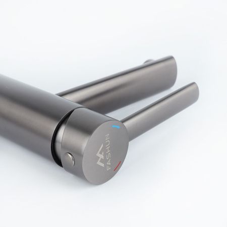 Смеситель для раковины FASHUN A51134-17 графит  из нержавеющей стали  , Коллекция 34 нерж. сталь, , FASHUN