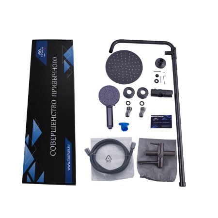 Смеситель для ванны FASHUN A52434-17 графит из нержавеющей стали  , Коллекция 34 нерж. сталь, , FASHUN