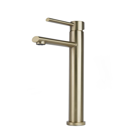 Смеситель для раковины FASHUN A51234-21, бронза,  высокий, из нержавеющей стали  , Коллекция 34 нерж. сталь, , FASHUN