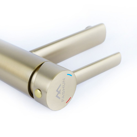 Смеситель для раковины FASHUN A51234-21, бронза,  высокий, из нержавеющей стали  , Коллекция 34 нерж. сталь, , FASHUN