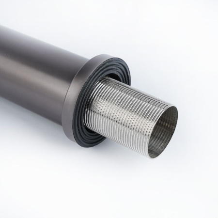 Смеситель для раковины FASHUN A51234-17, графит,  высокий, из нержавеющей стали  , Коллекция 34 нерж. сталь, , FASHUN