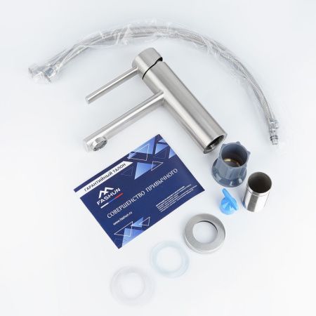 Смеситель для раковины FASHUN A51134 из нержавеющей стали  , Коллекция 34 нерж. сталь, , FASHUN