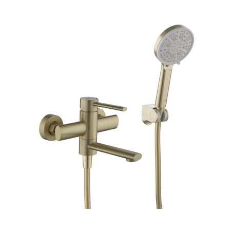 Смеситель для ванны FASHUN A53034-21 бронза, из нержавеющей стали, с коротким изливом, Коллекция 34 нерж. сталь, , FASHUN