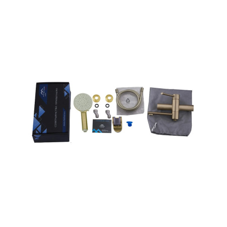 Смеситель для ванны FASHUN A53034-21 бронза, из нержавеющей стали, с коротким изливом, Коллекция 34 нерж. сталь, , FASHUN