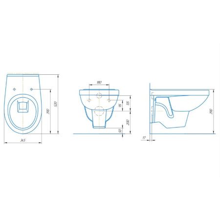 Комплект Инсталляция АНИ Пласт WCP4141A с механической кнопкой, хром WP1410 + Унитаз подвесной РИО Люкс 30745 дюропласт с микролифтом ROSA, Комплекты инсталляции с унитазом, ,