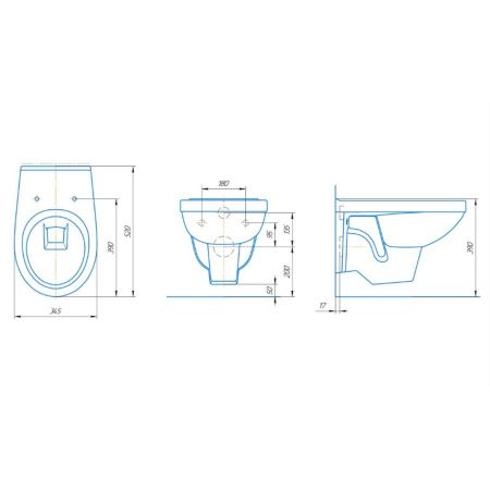 Комплект Инсталляция АНИ Пласт WCP4130A с механической кнопкой, белая WP1300 + Унитаз подвесной РИО Люкс 30745 дюропласт с микролифтом ROSA, Комплекты инсталляции с унитазом, ,