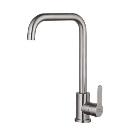 Смеситель для кухни FASHUN A54201N картридж D=35 мм, из нержавеющей стали, сатин